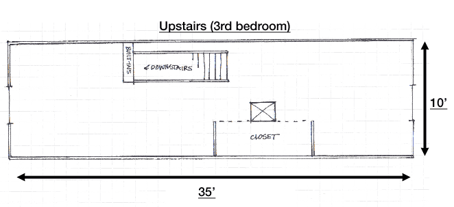 House for Rent - upstairs bedroom