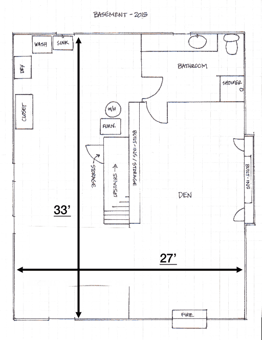 rental house - basement den