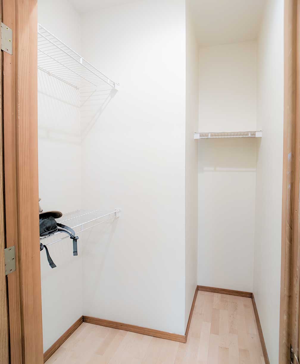 Downstairs bedroom closet